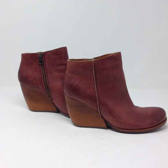 Kork-Ease Natalya Full Grain Leather Wedge Boots - Picture 5 of 9